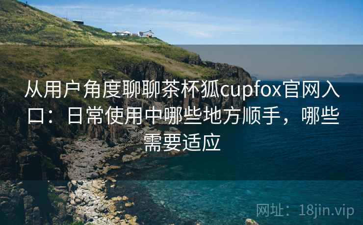 从用户角度聊聊茶杯狐cupfox官网入口：日常使用中哪些地方顺手，哪些需要适应  第2张