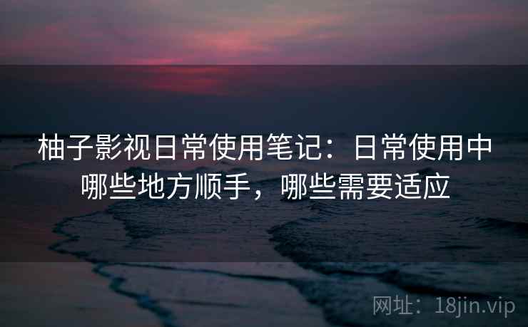 柚子影视日常使用笔记：日常使用中哪些地方顺手，哪些需要适应