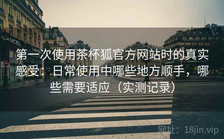 第一次使用茶杯狐官方网站时的真实感受：日常使用中哪些地方顺手，哪些需要适应（实测记录）  第2张