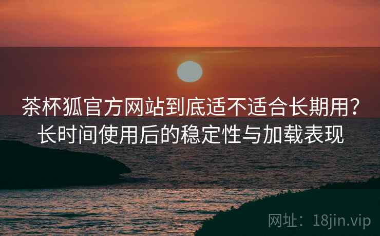 茶杯狐官方网站到底适不适合长期用？长时间使用后的稳定性与加载表现
