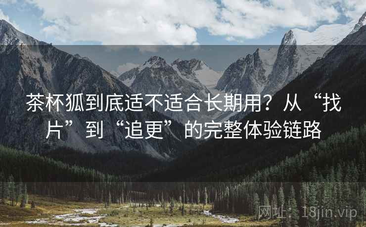 茶杯狐到底适不适合长期用？从“找片”到“追更”的完整体验链路